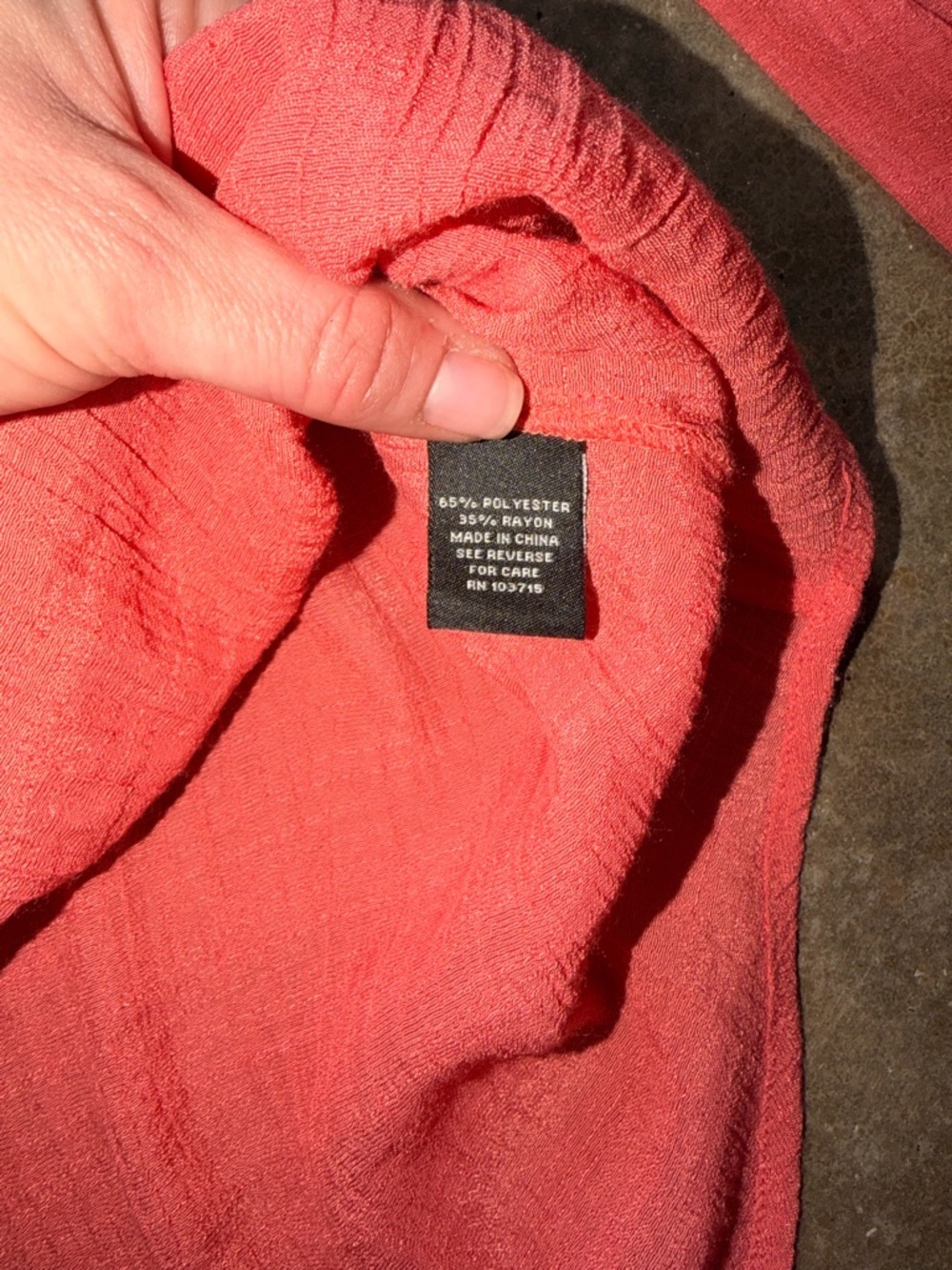 Zac & Rachel Coral Gauze Peasant Blouse Lightweight Top - Picture 7 of 9